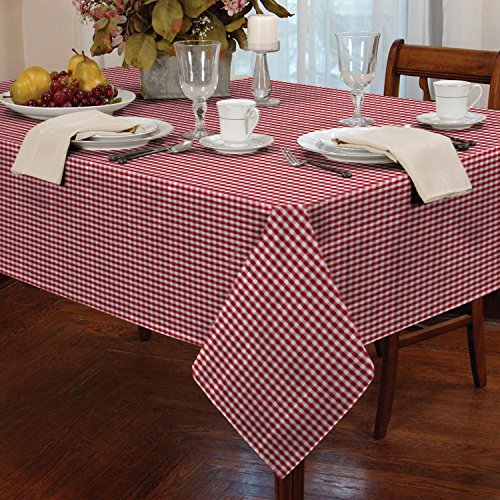 Tischdecke, Gingham-Muster, 137 x 183 cm, Rot Tischdecke, Gingham-Muster, 137 x 183 cm, Rot von Classic Home Store