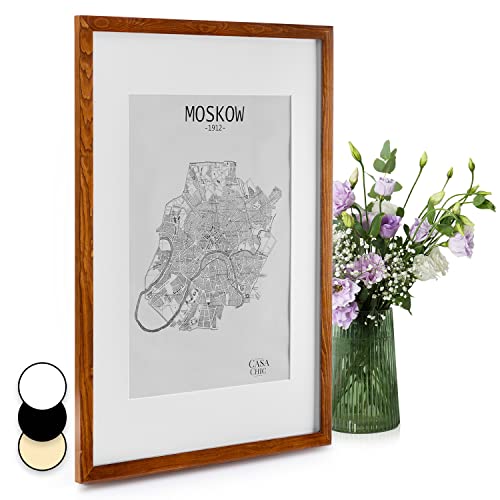 Casa Chic Bilderrahmen mit Passepartout, 87x62 cm Bilderrahmen für Urkunde & Collage, Bilderrahmen A1, Fotorahmen Stehend/Wandmontage, Rahmen für Vertikaler/Horizontaler Gebrauch, Holz Bilderrahmen Casa Chic Bilderrahmen mit Passepartout, 87x62 cm Bilderrahmen für Urkunde & Collage, Bilderrahmen A1, Fotorahmen Stehend/Wandmontage, Rahmen für Vertikaler/Horizontaler Gebrauch, Holz Bilderrahmen von Classic by Casa Chic