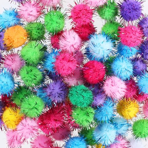 Classicseali 100 Stück Glitzer Pompons Zum Basteln,20mm Pompons Glitzer,Glitter Pom Poms,Katzen Bälle Katzenspielzeug,Filzkugeln für DIY Handwerk Geburtstag Hochzeit Party Kreative Dekorationen Classicseali 100 Stück Glitzer Pompons Zum Basteln,20mm Pompons Glitzer,Glitter Pom Poms,Katzen Bälle Katzenspielzeug,Filzkugeln für DIY Handwerk Geburtstag Hochzeit Party Kreative Dekorationen von Classicseali