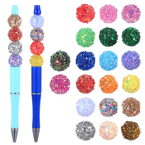 Classicseali 20 Stück Kaugummi-Perlen, 16 mm, glänzende Perlen für Perlenstifte, klobige Stiftperlen für DIY-Stifte, Schlüsselanhängerherstellung, große bunte Bastelperlen für Kinder Classicseali 20 Stück Kaugummi-Perlen, 16 mm, glänzende Perlen für Perlenstifte, klobige Stiftperlen für DIY-Stifte, Schlüsselanhängerherstellung, große bunte Bastelperlen für Kinder von Classicseali
