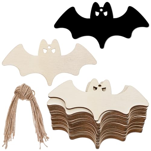Classicseali Halloween-Holzausschnitte, 10,2 cm, Halloween-Fledermaus-Dekoration, unlackierte Halloween-Ausschnitte aus Holz zum Basteln, Fledermaus-Dekor für Halloween, Holzdekorationen für Zuhause Classicseali Halloween-Holzausschnitte, 10,2 cm, Halloween-Fledermaus-Dekoration, unlackierte Halloween-Ausschnitte aus Holz zum Basteln, Fledermaus-Dekor für Halloween, Holzdekorationen für Zuhause von Classicseali