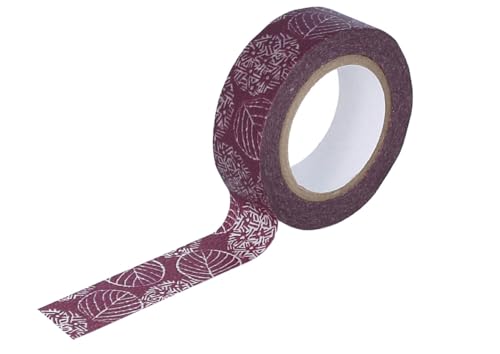 Classiky Klebeband Masking Tape Washi Hydrangea Rot Lila 15 mm x 15 m von Classiky