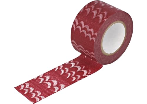 Classiky Klebeband für Masking Tape Washi Welle, Rosa, 30 mm x 15 m. von Classiky