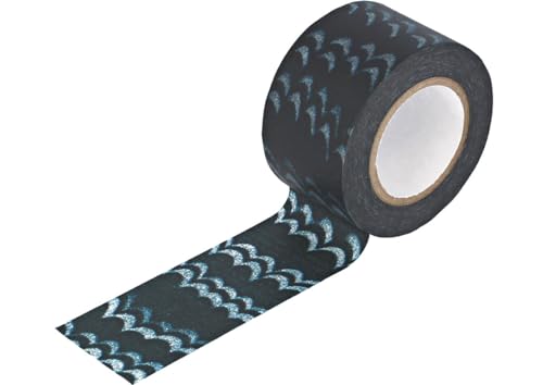 Classiky Klebeband für Masking Tape Washi Welle Indigo 30 mm x 15 m. von Classiky