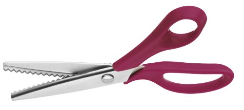 Clauss 00107 Zick Zack Schere, Kunststoffgriff, 21 cm, magenta Clauss 00107 Zick Zack Schere, Kunststoffgriff, 21 cm, magenta von Clauss
