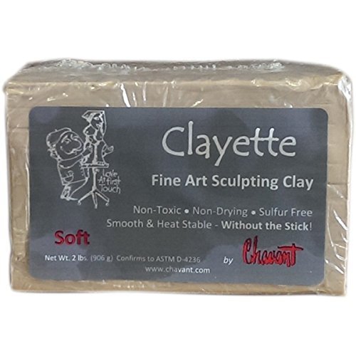K-Musculo Chavant CLAYETTE Soft - 2 Lbs. Professional Oil Based Sulfur Free Sculpting Clay - Grey K-Musculo Chavant CLAYETTE Soft - 2 Lbs. Professional Oil Based Sulfur Free Sculpting Clay - Grey von ClayetteSoft2lb