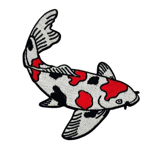 Aufnäher zum Aufbügeln, Motiv: Koi-Fisch Aufnäher zum Aufbügeln, Motiv: Koi-Fisch von Clayton Jewelry Labs