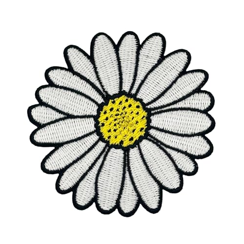 Gestickter Aufnäher zum Aufbügeln mit Gänseblümchen Gestickter Aufnäher zum Aufbügeln mit Gänseblümchen von Clayton Jewelry Labs