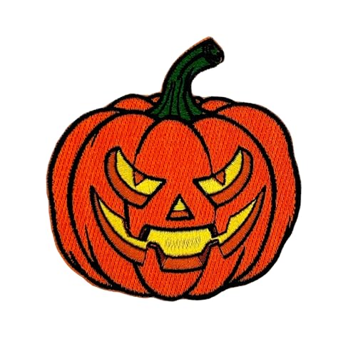 Jack-O-Lantern bestickter Aufnäher zum Aufbügeln von Clayton Jewelry Labs