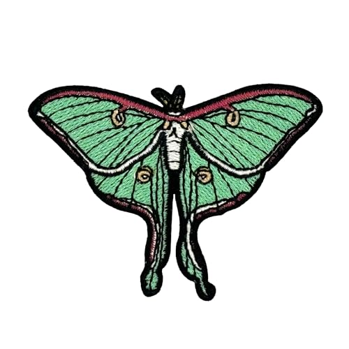 Luna Moth bestickter Aufnäher zum Aufbügeln von Clayton Jewelry Labs