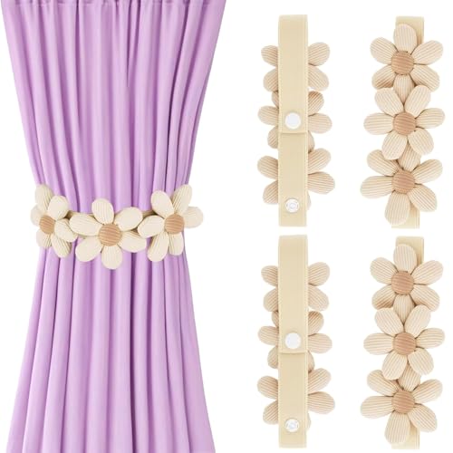 4 Stück Vorhang Raffhalter, Raffhalter für Vorhänge Gardinen zum Zusammenbinden Dekorativer Vorhanghalter, für Haus Büro Wohnzimmer Fenster Dekoration Beige 4 Stück Vorhang Raffhalter, Raffhalter für Vorhänge Gardinen zum Zusammenbinden Dekorativer Vorhanghalter, für Haus Büro Wohnzimmer Fenster Dekoration Beige von ClcIosis