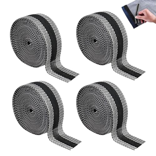 ClcIosis 4 Stück 10m Saumband zum Aufbügeln, Saumband selbstklebend, Bügelband Hose Kürzen Hosen Kürzen ohne Nähen Klebe zum kleben, Saum Band für Säume Jeans Röcke Bügelband für Vorhänge von ClcIosis