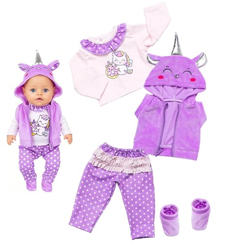 Süße Lila Puppenkleidung als Baby Born Set,Puppen Kleidung, Kleidung Baby Kleidung Weiche Babyborn Bekleid ung Zoll Puppenkleidungsset Mädchen Geburtstag Geschenk Süße Lila Puppenkleidung als Baby Born Set,Puppen Kleidung, Kleidung Baby Kleidung Weiche Babyborn Bekleid ung Zoll Puppenkleidungsset Mädchen Geburtstag Geschenk von ClcIosis