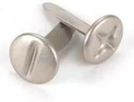 100 Stück 8 mm + – Schlitz-Kreuzschlitzschrauben, silberfarben, Scrapbooking-Nägel, Metallverzierung, Kreuzalbum, Papier-Bastelwerkzeug, Handwerk und Scrapbooking, Bastelbedarf, DIY, handgefertigte von Cldaisy