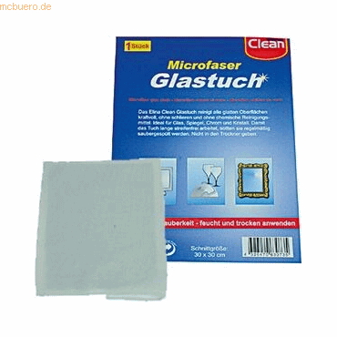 Clean Haushaltshelfer Microfasertuch Glas von Clean