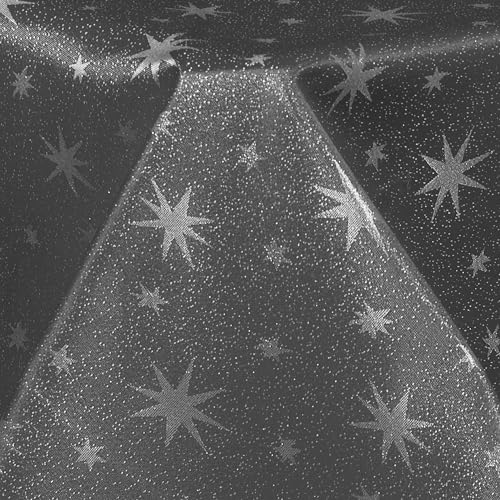 Hochwertige weihnachtliche Stofftischdecke mit Sternen Tischdecke Tafeldecke Tischtuch Bügelarm schnelltrocknend (Dunkelgrau, Eckig 135 x180cm) von Cleanlevel EST 2016