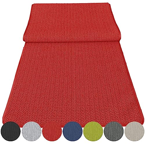 Outdoor Tischläufer Schaum 40x140cm Schaumtischdecke abwischbar Garten Tischtuch wasserfest Tischdecke Tischband wasserabweisend (Rot) von Cleanlevel EST 2016