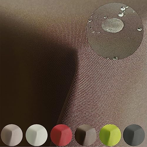 Tischdecke Gartentischdecke mit Lotuseffekt Outdoor Tafeldecke wasserabweisend Tischtuch RUND OVAL ECKIG Rechteckig (Taupe, 130x160cm) von Cleanlevel EST 2016