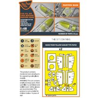 F-82F/G, E/H Twin Mustang - Painting mask [Modelsvit] von Clear Prop