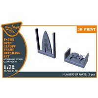 F-86A - Open canopy frame detailing set [Clear Prop] von Clear Prop