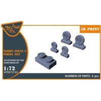 Fairey Delta 2 - Wheel set [Dora Wing] von Clear Prop
