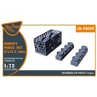 HMMWV - Wheel set 37x12,5 Tires [T-Models] von Clear Prop