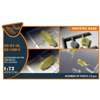 Ki-61-II, Ki-100-I - Painting mask [Finemolds] von Clear Prop