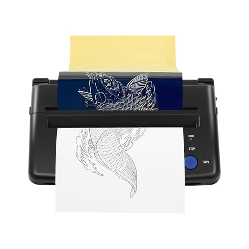 Tattoo Transfer Maschine Professionelle Thermal Stencil Drucker, Transfermaschine mit Anzeigelampen und Anti Rutsch Füße, Thermodrucker Printer Kopierer für DIY A4 Papier Tattoo Transfer Maschine Professionelle Thermal Stencil Drucker, Transfermaschine mit Anzeigelampen und Anti Rutsch Füße, Thermodrucker Printer Kopierer für DIY A4 Papier von ClearFragrans