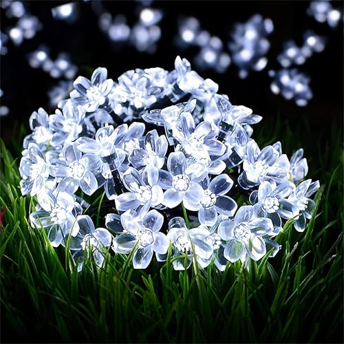 Clearhill Lichterkette mit 20 LEDs, batteriebetrieben und USB-betrieben, 20 LEDs, Kirschblüten-Lichterkette, Innen- und Außendekoration, ideal für Weihnachten, Garten, Geburtstag, Hochzeit, Party, 2 von Clearhill