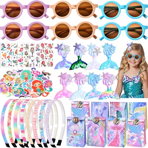 Meerjungfrau Party Mitgebsel Kindergeburtstag Gastgeschenk mit Haarreif Sonnenbrille Haarspangen Aufkleber Tattoos Geschenktüten Meerjungfrauen Pinata Give Aways Kindergeburtstag Mitbringsel Mädchen Meerjungfrau Party Mitgebsel Kindergeburtstag Gastgeschenk mit Haarreif Sonnenbrille Haarspangen Aufkleber Tattoos Geschenktüten Meerjungfrauen Pinata Give Aways Kindergeburtstag Mitbringsel Mädchen von Cleboen