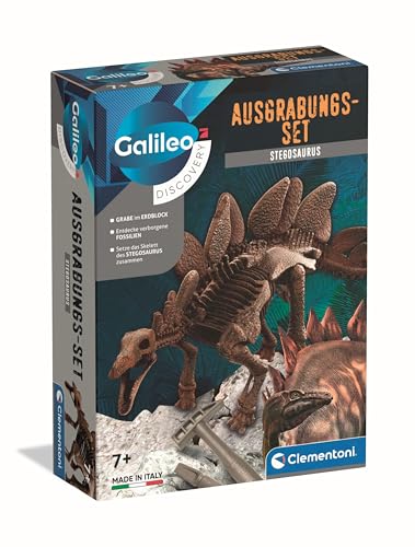 Clementoni Galileo Discovery Ausgrabungs-Set Stegosaurus - Spielzeug für Kinder ab 7 Jahren - Ausgraben von Dinosaurier-Fossilien mit Hammer & Meißel für kleine Forscher von Clementoni 59436 Clementoni Galileo Discovery Ausgrabungs-Set Stegosaurus - Spielzeug für Kinder ab 7 Jahren - Ausgraben von Dinosaurier-Fossilien mit Hammer & Meißel für kleine Forscher von Clementoni 59436 von Clementoni