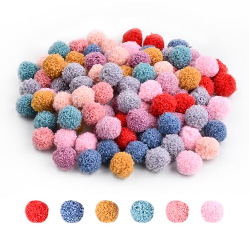 Cleminsta 100 Stück Bunte Pompons zum Basteln, 2cm Bunte Filzkugeln Pompons, Bunt Mini Pompons,Flauschigen Plüschbälle für Nähen Deko DIY Handwerk Cleminsta 100 Stück Bunte Pompons zum Basteln, 2cm Bunte Filzkugeln Pompons, Bunt Mini Pompons,Flauschigen Plüschbälle für Nähen Deko DIY Handwerk von Cleminsta