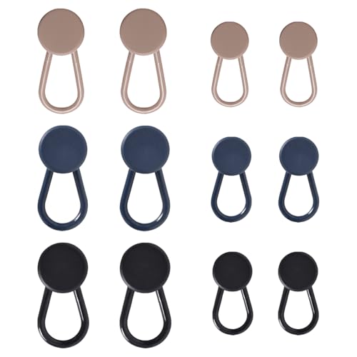 12 Stück Hosenknopf Verlängerung, Jeans Knöpfe Silikonknöpfe, Hosenerweiterung Knopf für Herren und Damen, Abnehmbare Hosenverlängerungen für Umstandshosen und Taillenanpassung 12 Stück Hosenknopf Verlängerung, Jeans Knöpfe Silikonknöpfe, Hosenerweiterung Knopf für Herren und Damen, Abnehmbare Hosenverlängerungen für Umstandshosen und Taillenanpassung von Cleminsta
