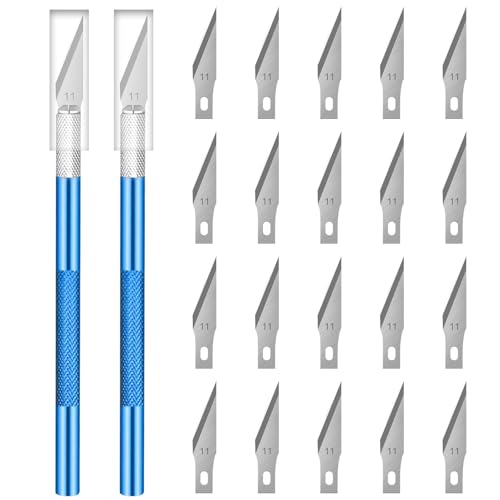 Cleminsta Skalpell Set, 20 Ersatzklingen, Bastelmesser Stift, Cuttermesser Basteln, Bastel Skalpell, Exacto Knife Für Diy Kunst Arbeit Schneiden Cleminsta Skalpell Set, 20 Ersatzklingen, Bastelmesser Stift, Cuttermesser Basteln, Bastel Skalpell, Exacto Knife Für Diy Kunst Arbeit Schneiden von Cleminsta
