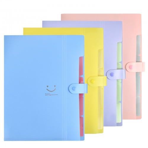 4 Stück Dokumentenmappe A4, Fächermappe 5 Fächern, Mappen Ordnersystem, Ordnungsmappe A4 Mit Druckknopf, Postmappe Ordner Organizer Schwarz Für Familie, Reise, Schule, Back to School 4 Stück Dokumentenmappe A4, Fächermappe 5 Fächern, Mappen Ordnersystem, Ordnungsmappe A4 Mit Druckknopf, Postmappe Ordner Organizer Schwarz Für Familie, Reise, Schule, Back to School von Cleminsta