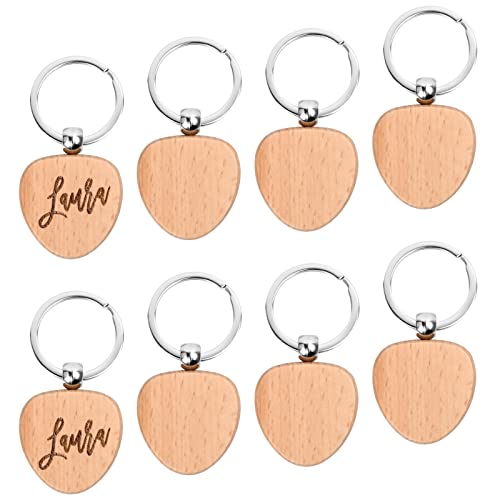 Cleminsta 8 Stücke Schlüsselanhänger Holz, DIY Buche Schlüsselanhänger Rohlinge, Personalisiert Herzform Naturholz Blanko Schlüsselbund Holzanhänger mit Ring, für DIY Dekoration Geschenke Cleminsta 8 Stücke Schlüsselanhänger Holz, DIY Buche Schlüsselanhänger Rohlinge, Personalisiert Herzform Naturholz Blanko Schlüsselbund Holzanhänger mit Ring, für DIY Dekoration Geschenke von Cleminsta
