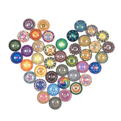 100 Glascabochons 8mm,Muggelsteine Glasmosaik,Kuppel Glas Cabochons, Glückssteine Gemischte,Dekorative Glas Cabochons,Runde Mosaik 100 Glascabochons 8mm,Muggelsteine Glasmosaik,Kuppel Glas Cabochons, Glückssteine Gemischte,Dekorative Glas Cabochons,Runde Mosaik von Cleminsta