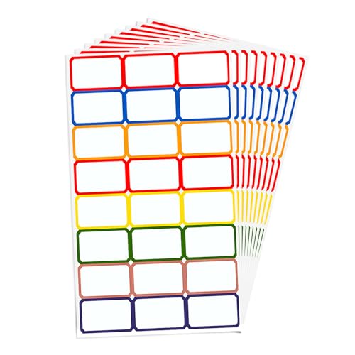 Cleminsta Etiketten Selbstklebend, 480 Stück/20 Blatt Schule Namensetiketten Buchetiketten, Klebeetiketten zum Beschriften 36 x 22 mm Rechteckige Aufkleber Klebeetiketten für Haus Büro & Schule Cleminsta Etiketten Selbstklebend, 480 Stück/20 Blatt Schule Namensetiketten Buchetiketten, Klebeetiketten zum Beschriften 36 x 22 mm Rechteckige Aufkleber Klebeetiketten für Haus Büro & Schule von Cleminsta