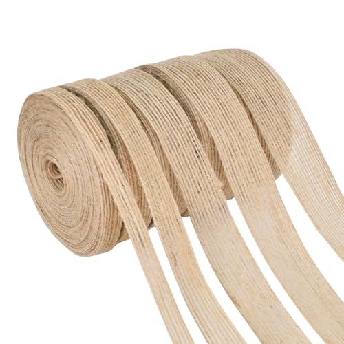 Geschenkband Jute Natur, Juteband Dekoband 1cm 1,5cm 2cm 2,5cm 3cm, Geschenkbänder Rustikal 5 Rollen, 10 Meter Pro Rolle, DIY Geschenkverpackung Band für Hochzeit, Weihnachten, Party Geschenkband Jute Natur, Juteband Dekoband 1cm 1,5cm 2cm 2,5cm 3cm, Geschenkbänder Rustikal 5 Rollen, 10 Meter Pro Rolle, DIY Geschenkverpackung Band für Hochzeit, Weihnachten, Party von Cleminsta