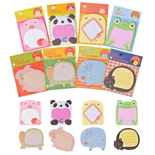 Haftnotizen Klebezettel 16 Paket Notizzettel Klebend, Tier Haftnotizen, Sticky Notes Cute, Haftnotizen Selbstklebend, Bunt Cartoon Tiere Haftnotizen, Kleine Geschenke Für Kinder, 8 Stile Haftnotizen Klebezettel 16 Paket Notizzettel Klebend, Tier Haftnotizen, Sticky Notes Cute, Haftnotizen Selbstklebend, Bunt Cartoon Tiere Haftnotizen, Kleine Geschenke Für Kinder, 8 Stile von Cleminsta