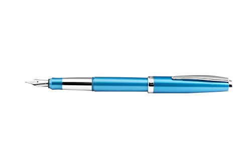 Cleo Colour Alu Füllfederhalter blau, Feder: mittel M Cleo Colour Alu Füllfederhalter blau, Feder: mittel M von Cleo Skribent