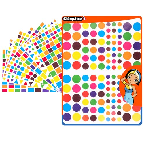 Cléopâtre CLEOPATRE - Geometrische Aufkleber selbstklebend - Multi Farben - Packung mit 40 Blatt (4170 Aufkleber) von Cléopâtre