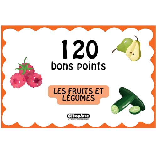 Cléopâtre CLEOPATRE - 120 Stück Gute Punkte - Obst und Gemüse von Cléopâtre