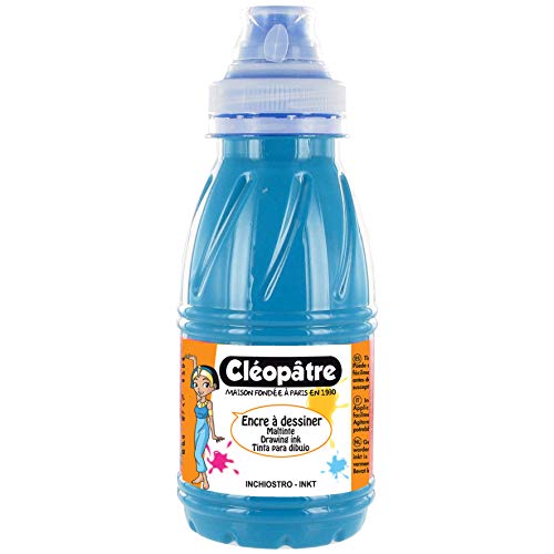 Cléopâtre Encre à dessiner Maltinte, Zeichentinte, Türkis, 250 ml von Cléopâtre