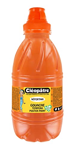 Cléopâtre Gouache Néfertari Baby Farbe, Orange, 500 ml von Cléopâtre