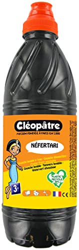Cléopâtre Gouache Néfertari Baby Farbe, Schwarz, 1 Liter, 1000 von Cléopâtre