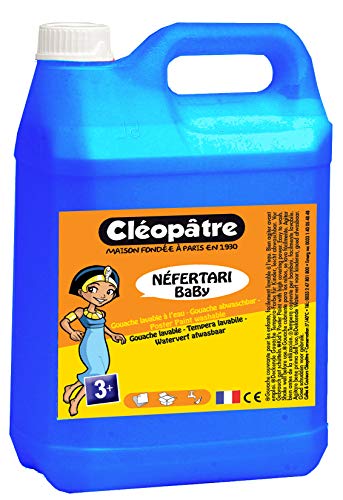 Cléopâtre Gouache Néfertari Baby Farben, Cyan, Gouachefarbe 5 L, 5000 von Cléopâtre