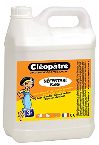 Cléopâtre Gouache Néfertari Baby weiß, 18 x 12.5 x 29 cm von Cléopâtre