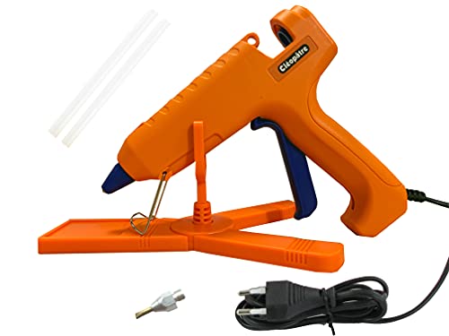 Cléopâtre LOTPOPCMAX-1 Professionelle DIY und Reparaturen oder Dekoration und Kunsthandwerk-inklusive 24 Nachfüllpackungen, Orange, Klebepistole mit Stiften 970 gr von Cléopâtre