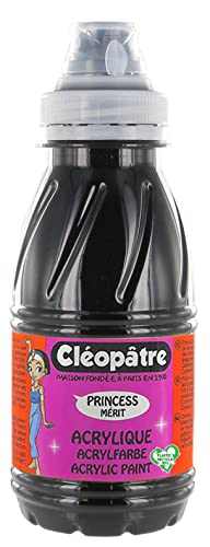 Cléopâtre PAM250-87 Acrylfarbe, Flasche mit 250 ml, schwarz von Cléopâtre